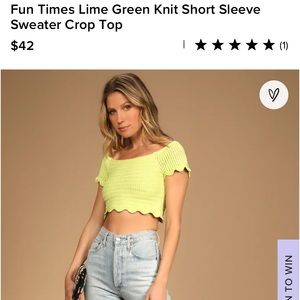 Brand new Lulu’s crop top
